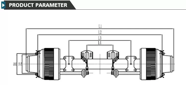 American Type Axle Series China Made Axle/Germany Type Axle/Semi Trailer Axle Front Axle Price