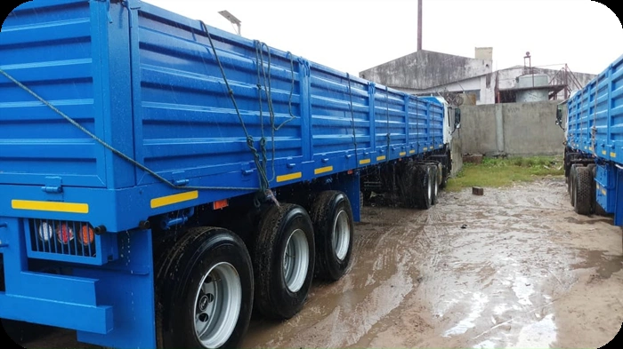 Customzied Triaxles 30t 34t 40t Removable Dropsides/Bulk Side Boards/Drop Sides/Side Wall/Bulk Cargo/Dry Cargo 3 Axles Semi Trailer Truck Semi Trailer