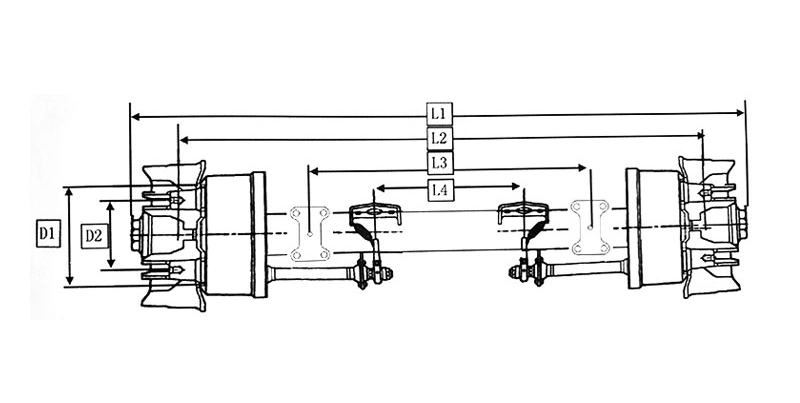 Sdlxk20-01 OEM/ODM /Auto Parts/Semi Trailer Parts/Truck Parts/Vehicle Axle for Heavy Duty