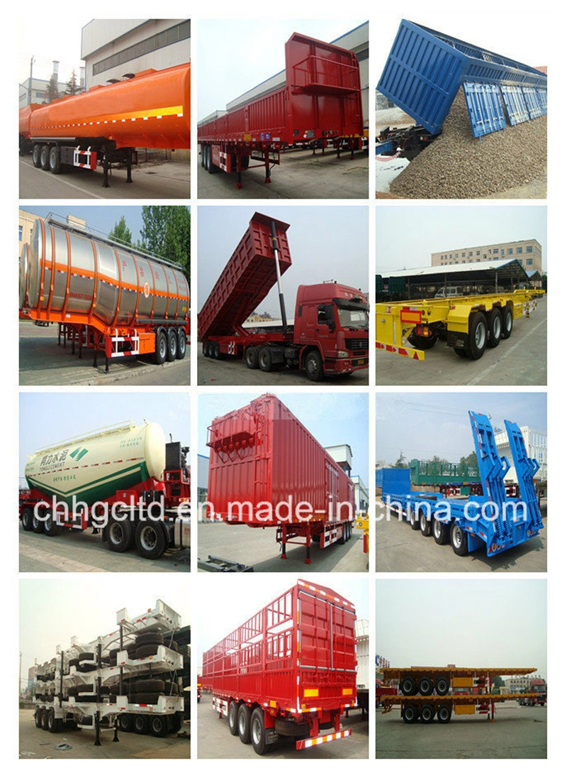 CCC ISO Marine Container Transfer Port Special Truck Trailer, 2 Axles Flatbed Semitrailer