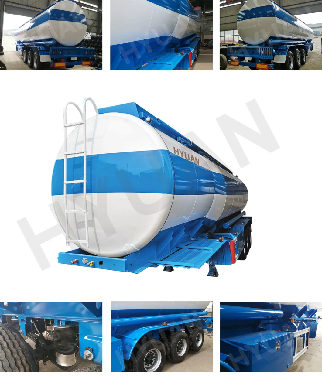 Customized Oil/Diesel/Gasoline/Crude/Water/Milk/Propane Transport Steel Monoblock Fuel Tank/Tanker Truck Semi Trailer for Sale