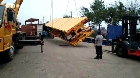 Conteneur de 20 pieds 40 pieds transportant un camion spécial semi-remorque à vendre